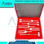 6 Tuning Fork Set Medical Surgical Chiropractic Physical Diagnostic Instruments 