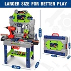 Kids Tool Bench Set With Electric Drill And Realistic Tools  Construction Wor   