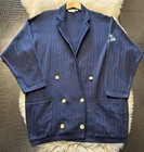 Tuttamaglia Gispa Italy Olympic Embroidered Long Knit Sweater Jacket Os Vintage