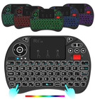 Rii X8 Mini Keyboard 2 4ghz Portable Wireless Keyboard With Touchpad Mouse rgb B