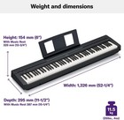 Yamaha P71 88-key Weighted Action Digital Piano With Stand  Black   1356q Y