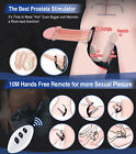 Thrusting Anal Dildo Vibrator Male Prostate Massager Ring Sex Toys For Men Women