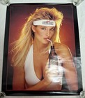 Vintage 1988 Coors Extra Gold Beer Sexy Girl Man Cave Garage Poster