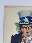 1960 s  Fly Twa Airline Poster    uncle Sam    Display Advertising
