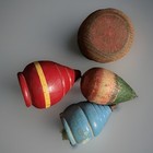 Vintage 1950s Wooden Yo-yo   Kids Tops Toy Set Classic Retro Collectible