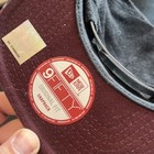 New Era Chicago Bulls Snapback Hat Bordeaux  Retro Patchwork