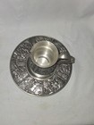 Vintage Rein Zinn Collectible Pewter Pitcher w Famous Artist Mural Plate Germany