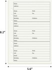  address Book Refill Pages With Alphabetical Tabs  Large Print 600 Contacts Re  