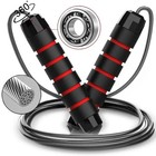 Skipping Jump Rope Tangle-free With Ball Bearings And 6    Foam Handles  2 Pack 