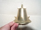 Vintage Nautical Maritime Solid Brass Ship s Bell W large Anchor Wall Mount