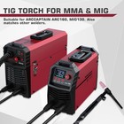Arccaptain Wp-17v Tig Torch 150 Amp 13ft Lift Tig Welding Gun 10-25mm Connector