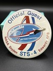 X2 Vintage Nasa Space Shuttle Buttons Sts-4 Official Guest   I   m Proud P-289