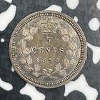 1858 Canada 5 Cents Lot jm1649 Silver  Nice 