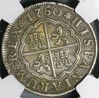 1760-s Ngc Xf Spain 2 Reales Charles Iii Seville Pirate Silver Coin  24102601c 