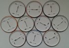 Set Of 10x 90s Nineties Xl Fractal Art Badges Trippy Strange Attractions Kitsch