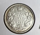 1902h Canada 25 Cents Silver Quarter - King Edward Vii - Fine