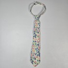 Janie And Jack Necktie Kids 6  White Floral Pre-tied Adjustable Wedding Easter