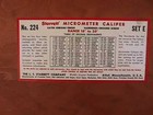 Large Starrett  224 Set E 16 to 20  Micrometer Caliper As Found Vg Condition