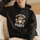 Santa Beer Party Hoodie Funny Xmas Drinking Holiday Sweatshirt Ugly Christmas