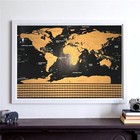World Map Poster Us States Canada Countries Travel Scratch Off   Stickers 32 