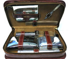 Vintage Jc Higgins Sears Roebuck Fine Quality Leather Travel Kit W  Utensils 