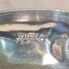 Vintage Infant Alpaca Hinged Abalone Mop Inlay Silvertone Bracelet Signed Mexico