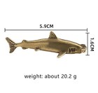 Brass Hammerhead Shark Animal Statue Small Sculpture Figurine Home Decor Gifts