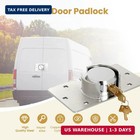 2 Pack Van Door Padlock Keyed Alike Heavy Duty Puck Lock W hasp   73mm Solid Ste