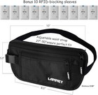 Money Belt For Travel Women And Men Slim Hidden Travel Wallet With Rfid Blocking