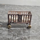 Antique Vtg Rare Kilgore Penny Baby Nursery Crib Dollhouse Miniature Furniture 