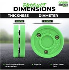 Green Biscuit Bonus 2 Pk Green  passing  Snipe  shooting  Street Hockey Pucks