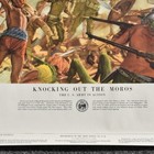 Vintage Knocking Out The Moros Us Army In Action Poster Print No 21-48 20  X 24 