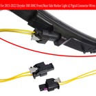 2pc Pigtail Connector Wires For 15-22 Chrysler 300 Front rear Side Marker Lights