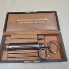 Antique Dr  Paul Pakquin g Serum Syringe 1800 s Box  Hypodermic Needle Vintage 