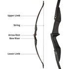 57 In Recurve Bow 30lb 40lb Right Left Hand Archery  12pcs Fiberglass Arrows Set