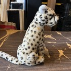 Vintage R Dakin Leopard 1976 Plush Stuffed Animal Sitting 15    Shredded Clippings