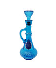 Vintage I Dream Of Jeannie Blue Glass Liquor Decanter Jim Beam Genie Bottle