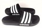 Adidas Adilette Cloudfoam Sliders 8 Black Mens Sandals Flip Flops Slides Slip On