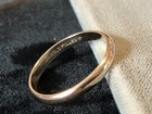 Vtg  10k Gold Filled Ring Plain Wedding Band - Signed