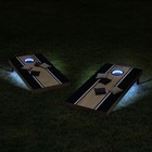 Member s Mark Official Size 2  X 4  Cornhole Board Set W  Led Lights  Black gold