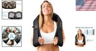 Wrap-around Shiatsu Massager With Adjustable Intensity   Portable Design  Black