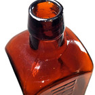 Applied Top Reed s Gilt Edge 1878 Tonic Bottle Rich Amber Nicely Embossed 8 5 8 