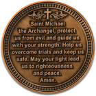 Saint Michael Archangel Prayer Challenge Coin - Christian Collectible Token Of S