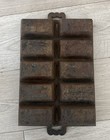 1800 s Heavy Cast Iron Silver Bar Mold -  10  Bars Rare