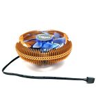 Cryo-pc Low-profile Copper Cpu Cooler Heatsink With Blue 90mm Fan For Amd Intel