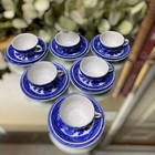 Vintage Childs Blue Willow Tea Set 24 Pieces Occupied Japan Teapot Creamer