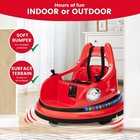 12v Ride On Electric Bumper Car For Toddlers W  Remote Control   360 Degree Spin