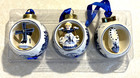 Holland Delft Blue White Porcelain 3 Trophee Ornaments Windmill Water Woman Clog