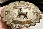1973 Vqha Rodeo Kkkk Sterling Silver Va Quarter Horse Belt Buckle Vintage 101 Gr