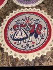 Vintage Lot Of 4 Austria German Folk Art Cloth Needlework Doilies